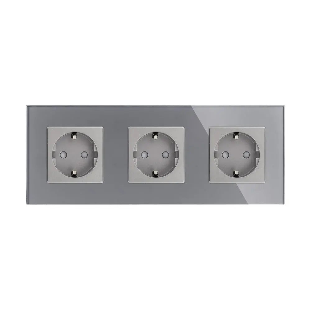 Steckdose | 1 + 1 + 1